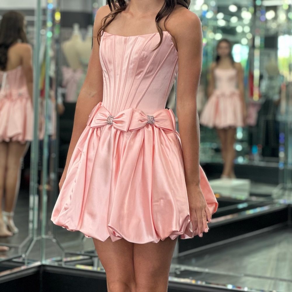 Sherri Hill Strapless Pink Dress